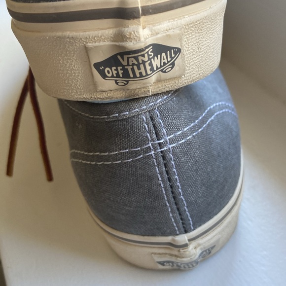 Vans Off The Wall gray Lace Up  Sneakers Men Size 9 Women 10.5 NEW NEVER WORN - Picture 3 of 6